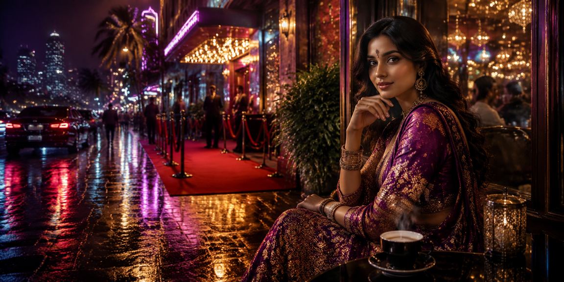 Live Casino table with dealer in Mumbai setting